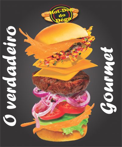 Imagem lanche explodido hotdog do Dega